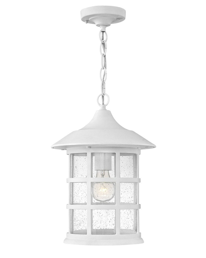 Freeport Coastal Elements Outdoor Hanging Lantern in Textured White