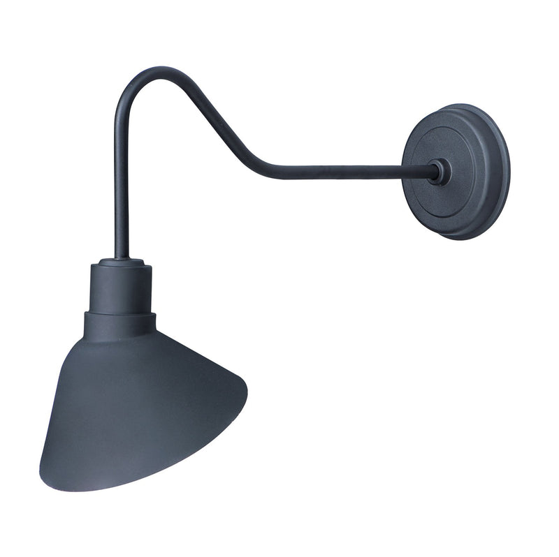 Signlite 1 Light Outdoor Wall Sconce in Black