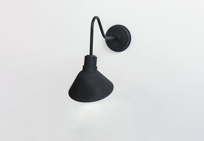 Signlite 1 Light Outdoor Wall Sconce in Black
