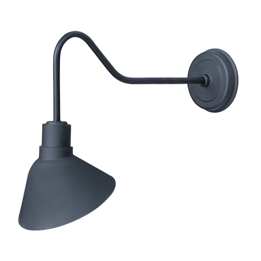 Signlite 1 Light Outdoor Wall Sconce in Black
