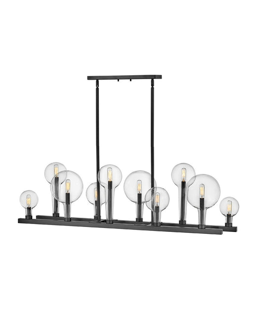 Alchemy 10-Light Linear Chandelier in Black