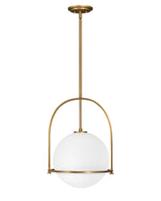 Somerset Medium Pendant in Heritage Brass