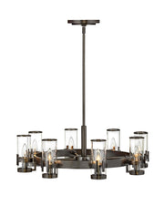 Reeve 8-Light Chandelier in Black Oxide