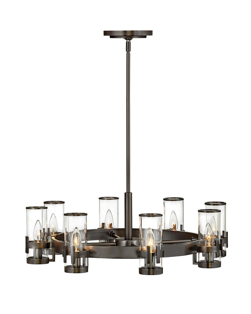 Reeve 8-Light Chandelier in Black Oxide