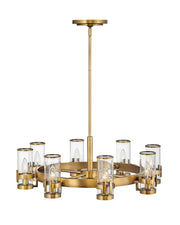 Reeve 8-Light Chandelier in Heritage Brass