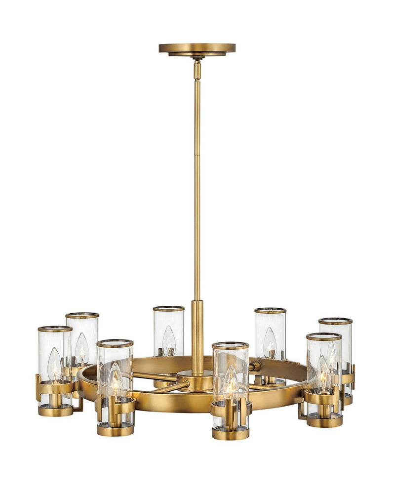 Reeve 8-Light Chandelier in Heritage Brass