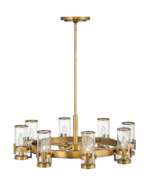 Reeve 8-Light Chandelier in Heritage Brass