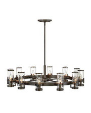 Reeve 12-Light Chandelier in Black Oxide