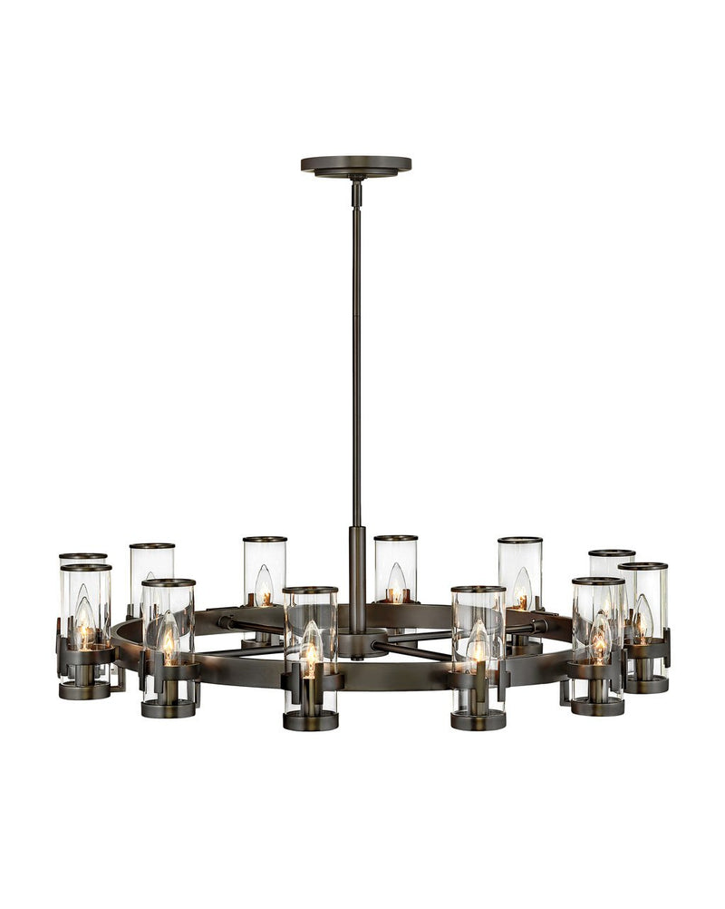 Reeve 12-Light Chandelier in Black Oxide