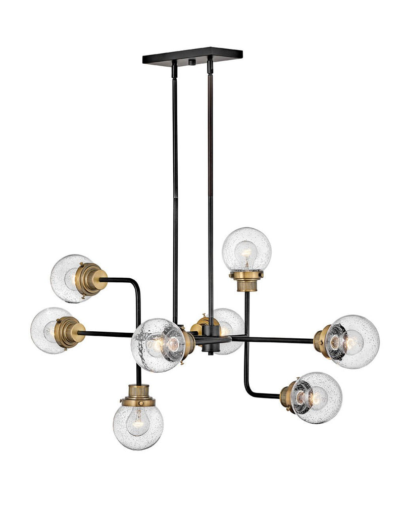 Poppy 8-Light Chandelier in Black