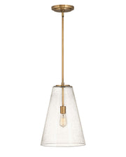 Vance Medium Pendant in Heritage Brass