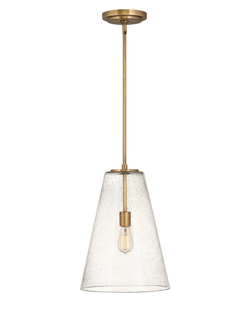 Vance Medium Pendant in Heritage Brass
