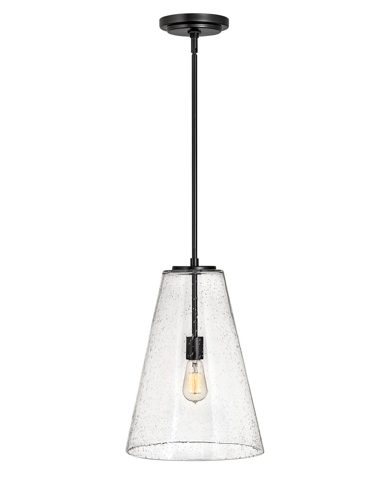 Vance Medium Pendant in Satin Black