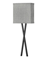 Axis Heathered Gray Wall Sconce in Black