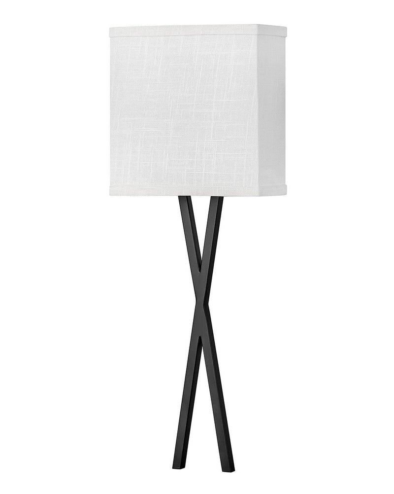 Axis Off White Wall Sconce in Black
