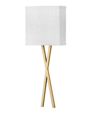 Axis Off White Wall Sconce in Heritage Brass