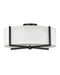 Axis Off White LED Semi-Flush Mount in Black