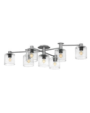 Axel 7-Light Semi-Flush Mount in Brushed Nickel