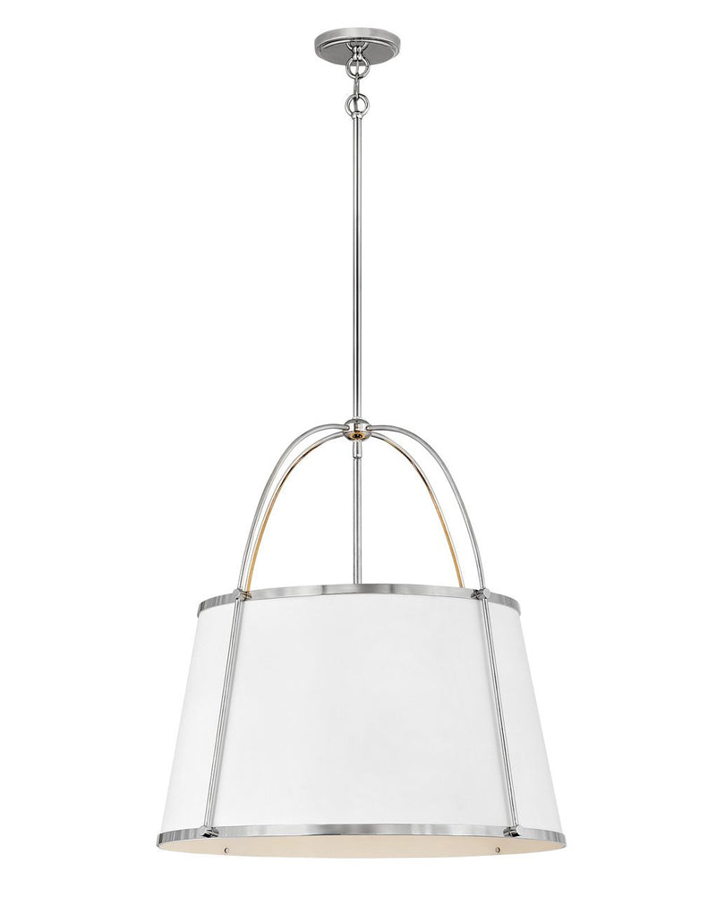 Clarke 4-Light Pendant in Polished Nickel