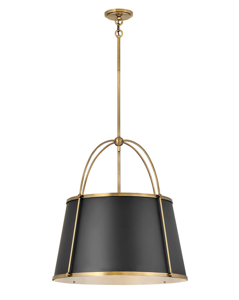 Clarke LED Chandelier in Warm Brass