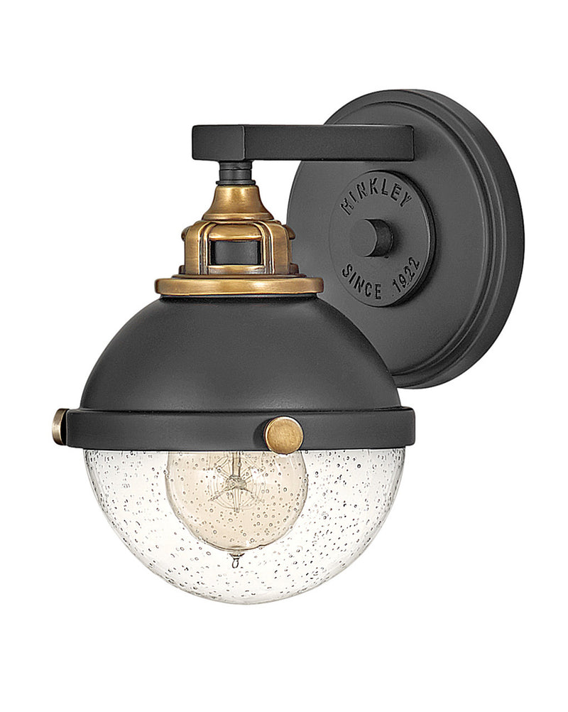 Fletcher Single Light Vanity in Black