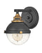 Fletcher Single Light Vanity in Black
