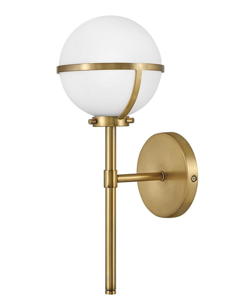 Hollis Bath Sconce in Heritage Brass