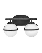 Hollis 2-Light Bath Vanity Light in Black