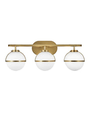 Hollis 3-Light Bath Vanity Light in Heritage Brass