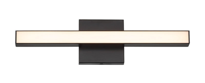 Trim 1 Light 18" LED Vanity in Flat Black