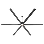 Zeus 120" 6-Blade Ceiling Fan in Matte Black