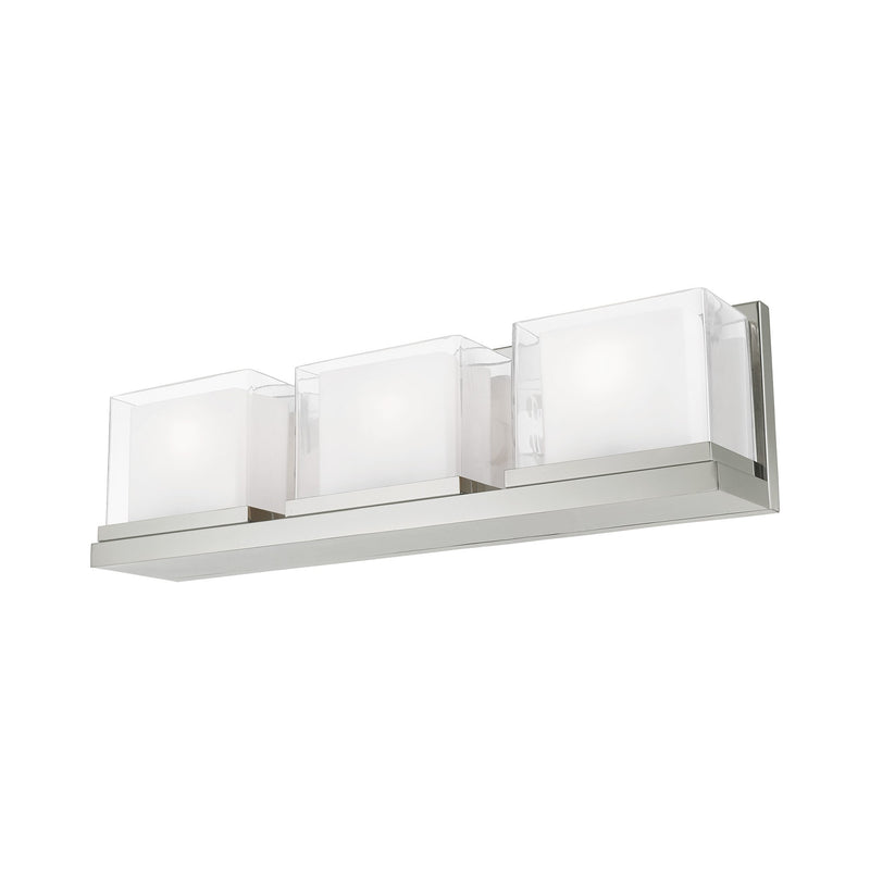 Duval 3-Light Bath Vanity Light in Polished Chrome