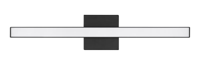 Trim 1 Light 24" LED Vanity in Flat Black