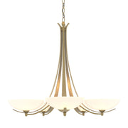 Aegis 5-Light 31.3" Chandelier in Modern Brass