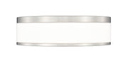 Ballord 1 Light 12" Flush Mount in Brushed Nickel