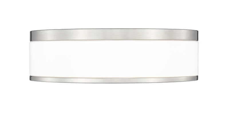 Ballord 1 Light 12" Flush Mount in Brushed Nickel