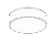 Ballord 1 Light 12" Flush Mount in Brushed Nickel