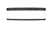 Ballord 1 Light 12" Flush Mount in Matte Black