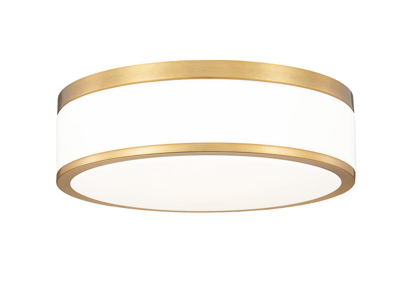 Ballord 1 Light 12" Flush Mount in Modern Gold