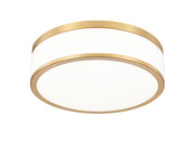 Ballord 1 Light 12" Flush Mount in Modern Gold