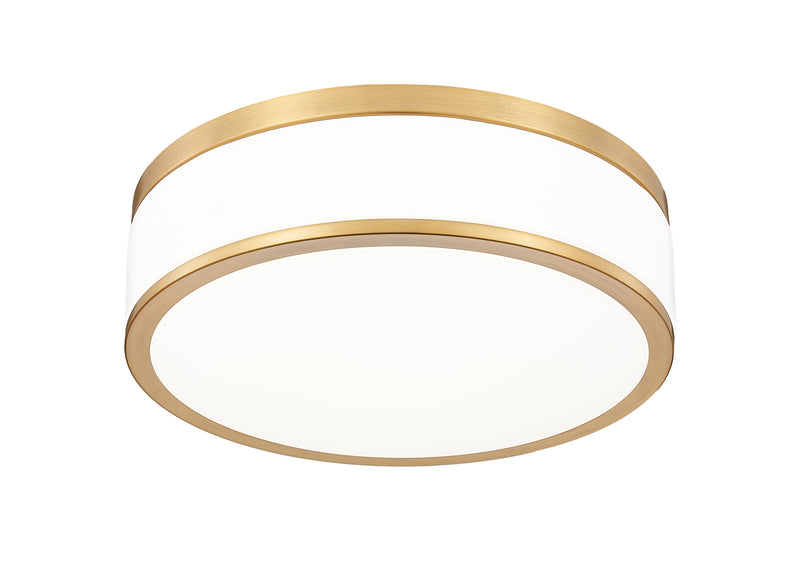 Ballord 1 Light 12" Flush Mount in Modern Gold