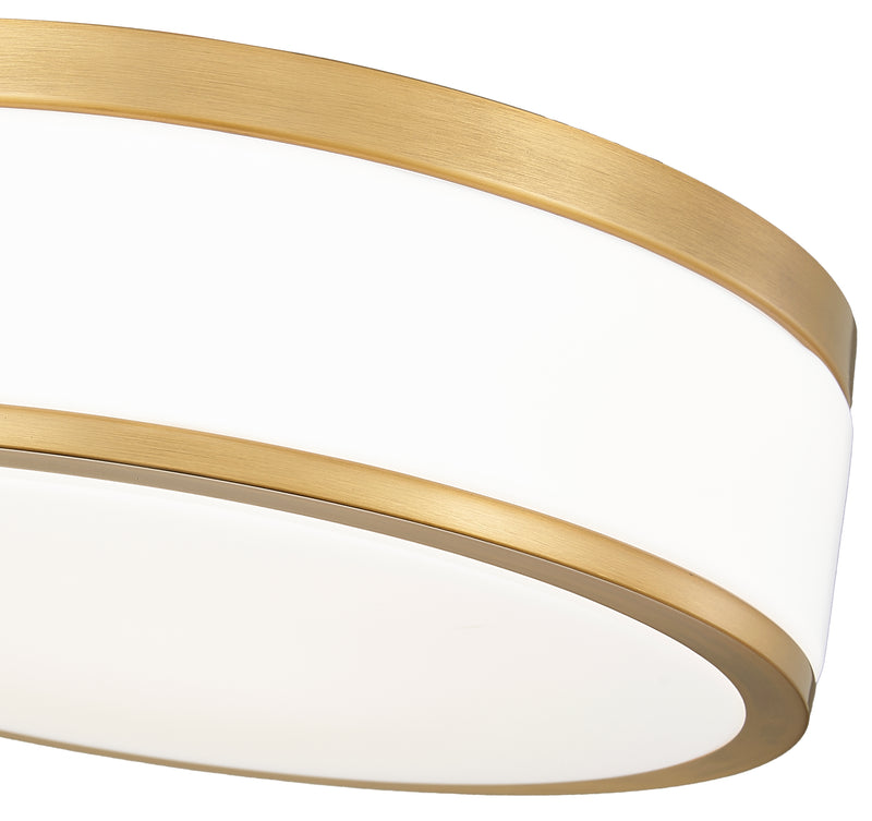 Ballord 1 Light 12" Flush Mount in Modern Gold