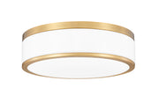 Ballord 1 Light 12" Flush Mount in Modern Gold
