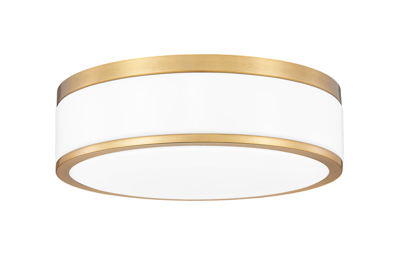 Ballord 1 Light 12" Flush Mount in Modern Gold