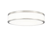 Ballord 1 Light 16" Flush Mount in Brushed Nickel