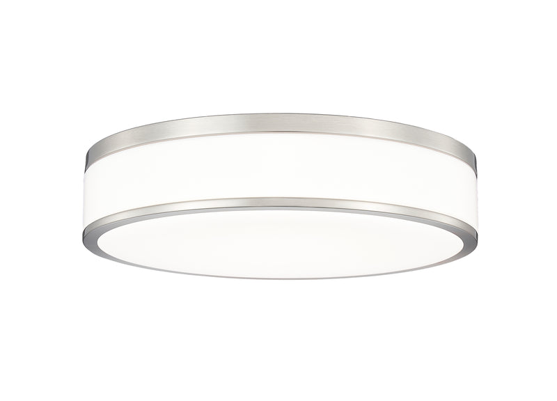 Ballord 1 Light 16" Flush Mount in Brushed Nickel