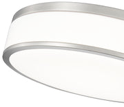 Ballord 1 Light 16" Flush Mount in Brushed Nickel