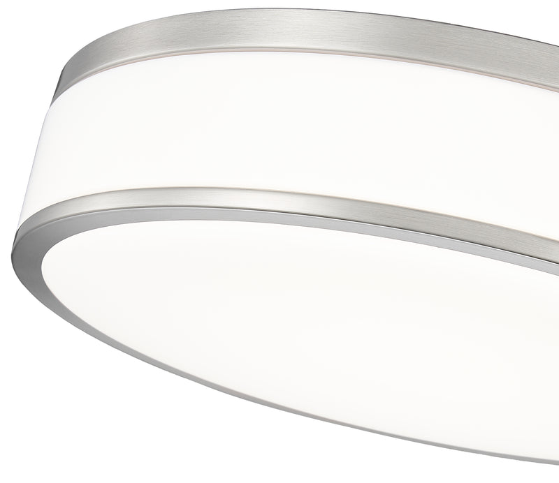 Ballord 1 Light 16" Flush Mount in Brushed Nickel