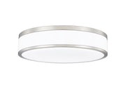 Ballord 1 Light 16" Flush Mount in Brushed Nickel