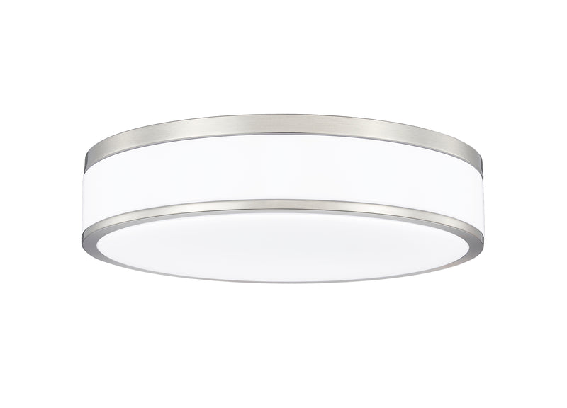 Ballord 1 Light 16" Flush Mount in Brushed Nickel